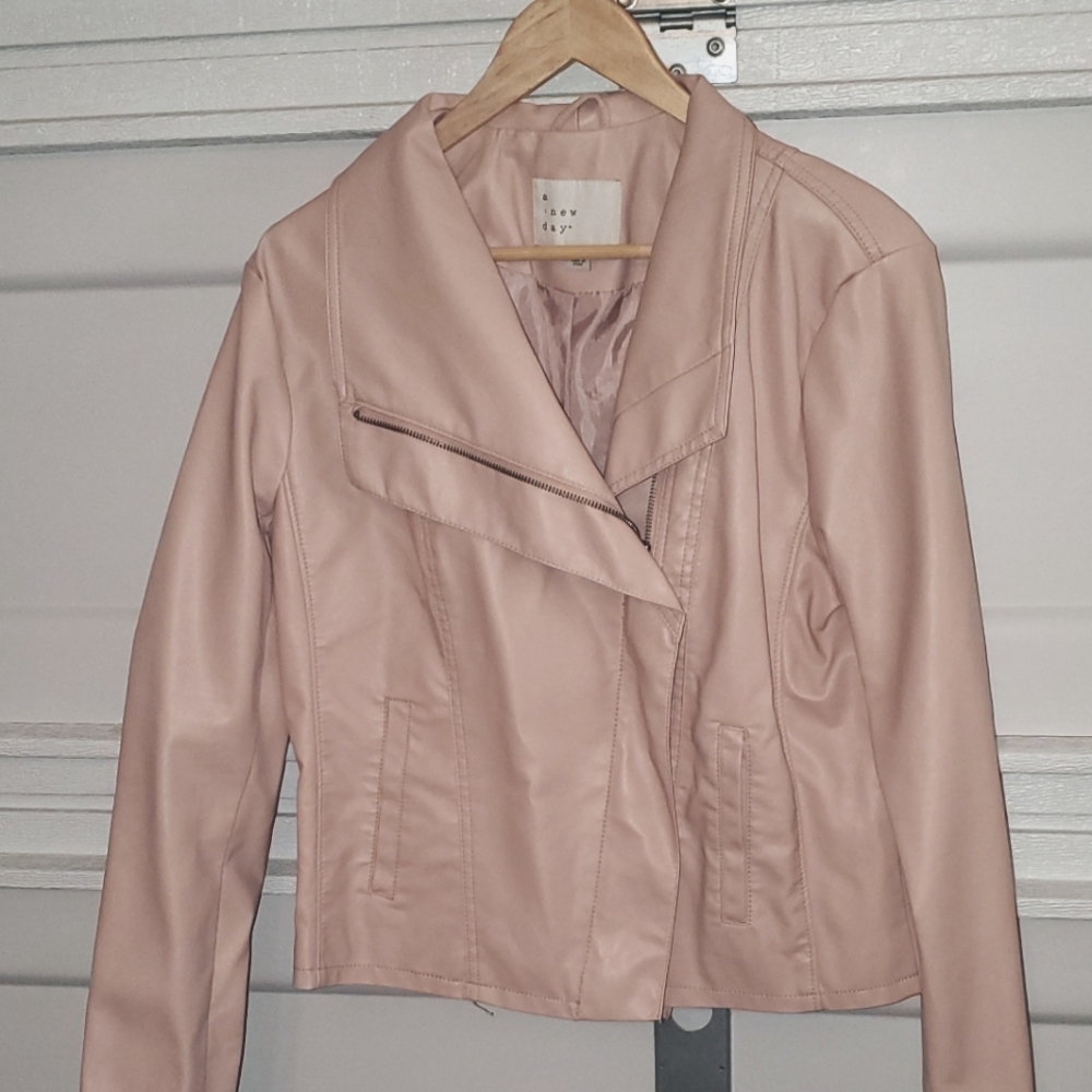 a new day Women's Blush Leather Jacket